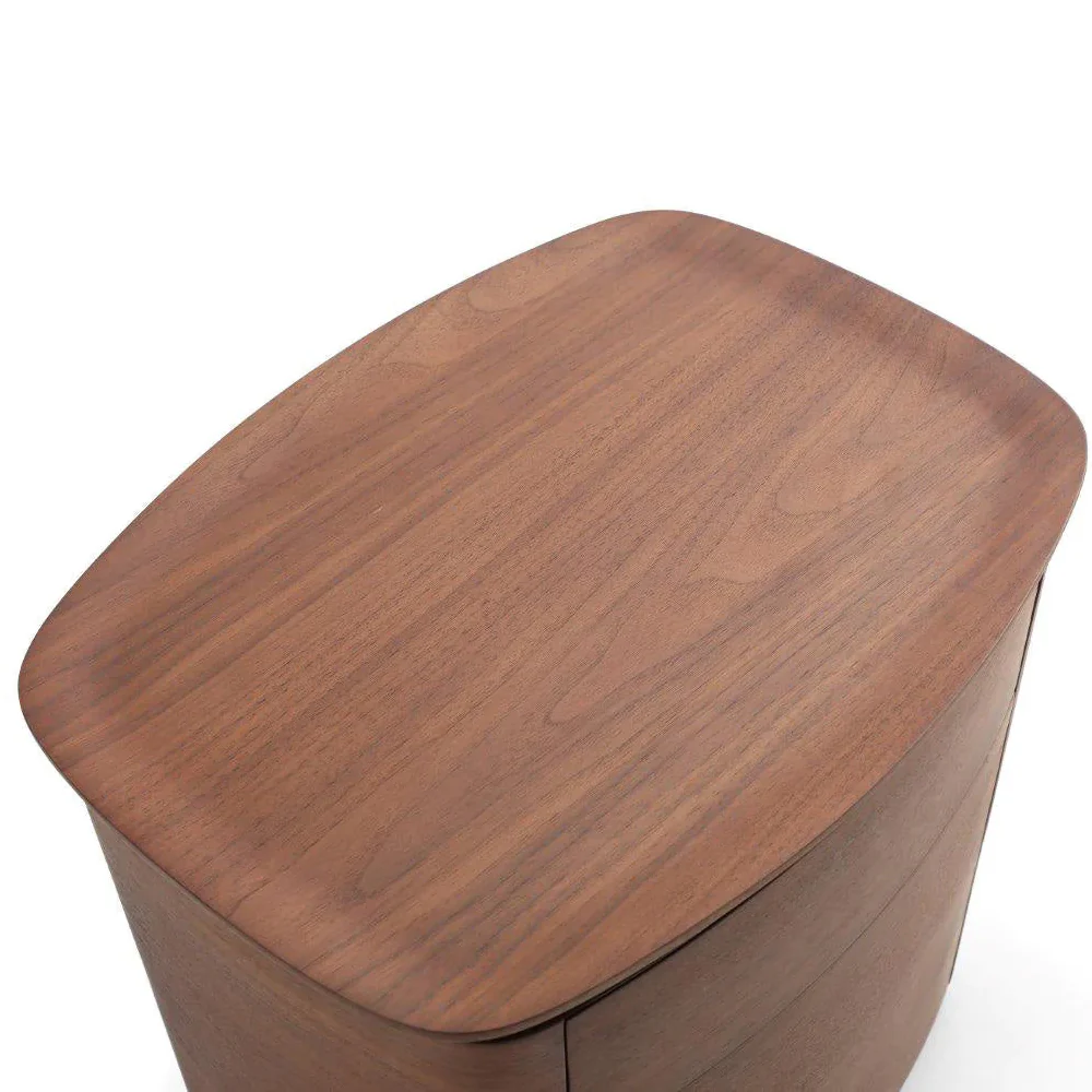 Tommy Franks Blade Bedside Table – Dark Walnut - Image 4
