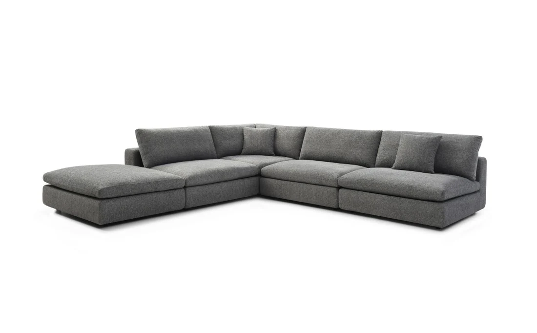 Tommy Franks Blanco 5 Piece Modular Sofa – Charcoal - Image 2