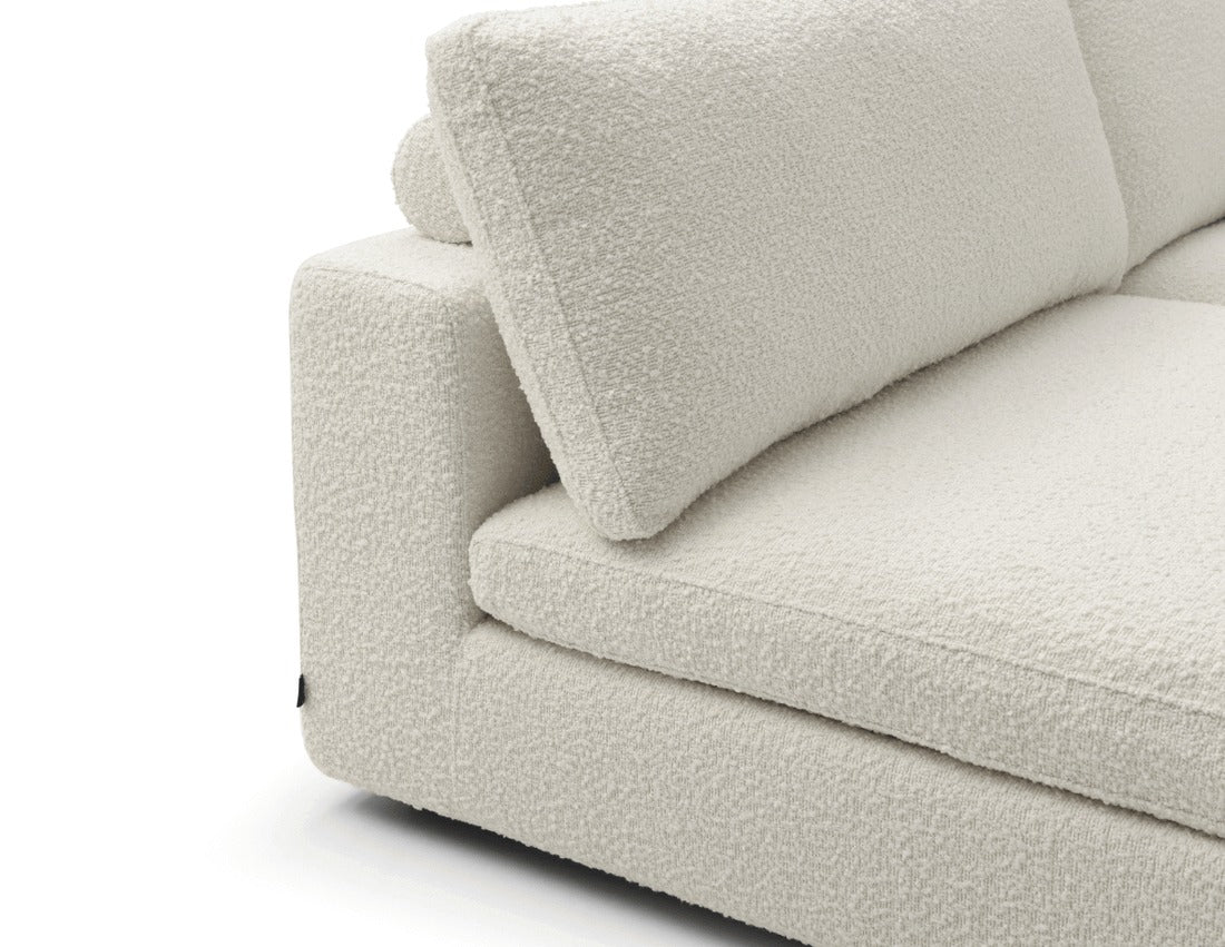 Tommy Franks Blanco 5 Piece Modular Sofa – Chex Polar Bouclé - Image 5