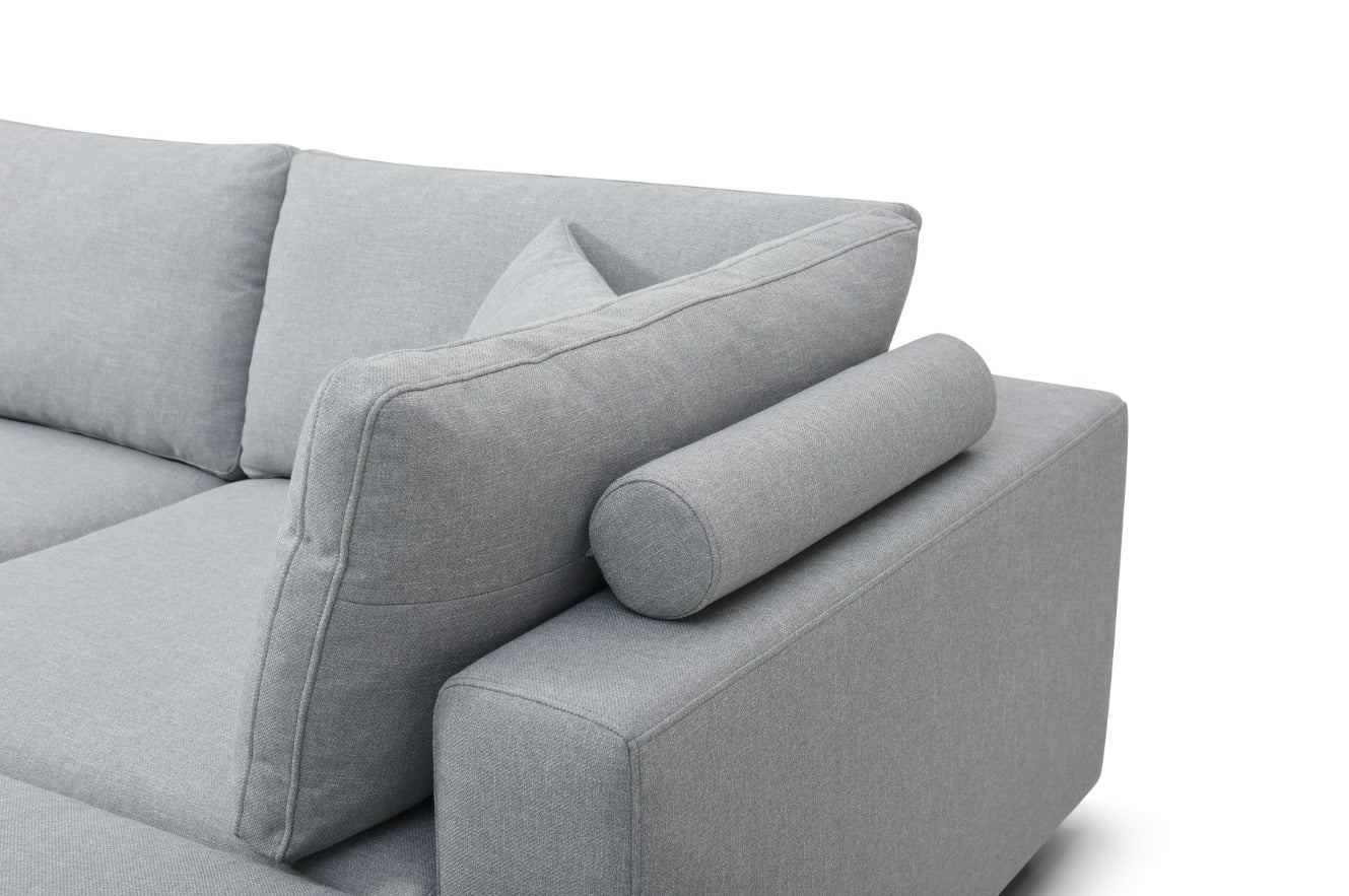 Tommy Franks Blanco Modular Sofa – Roma Weave Cool Grey 90 - Image 3