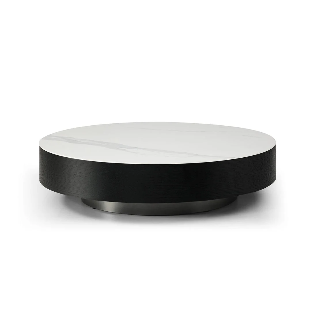 Tommy Franks Coin Coffee Table – White Ceramic Marble