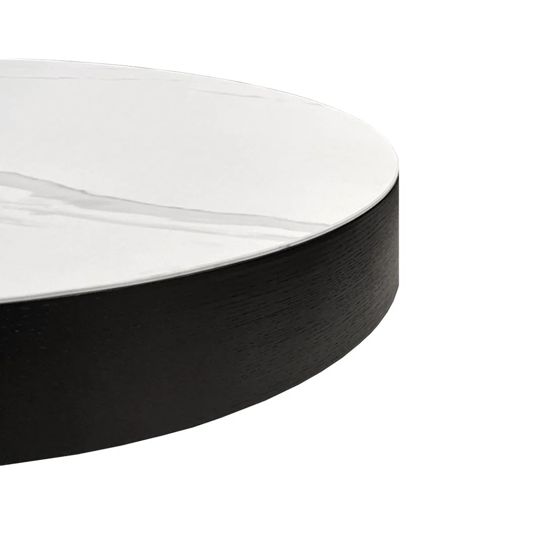 Tommy Franks Coin Coffee Table – White Ceramic Marble - Image 2