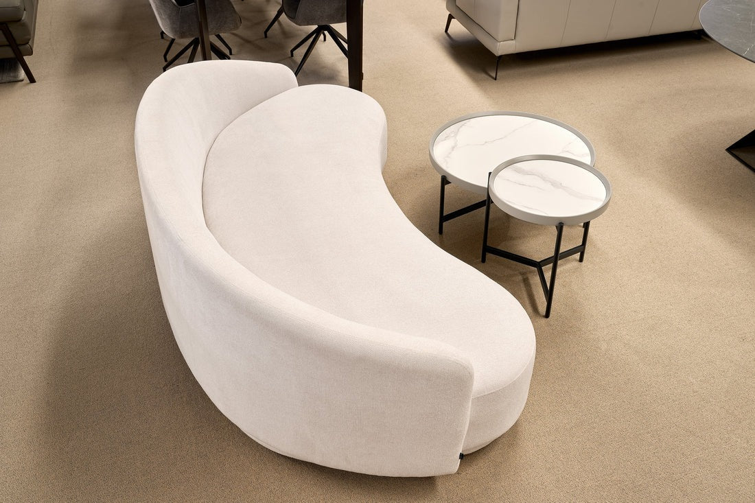 Tommy Franks Cove 4-Seater Sofa - Avery Velour Cream - Image 5