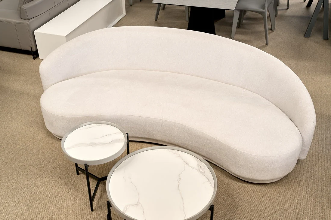 Tommy Franks Cove 4-Seater Sofa - Avery Velour Cream - Image 6
