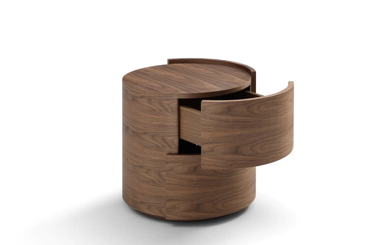 Tommy Franks Dexter Bedside Tables – Walnut – Set of 2 - Image 4