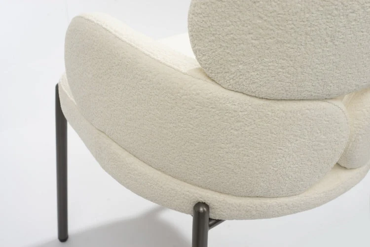 Tommy Franks Dream Dining Chair – Embley Bouclé White - Image 4