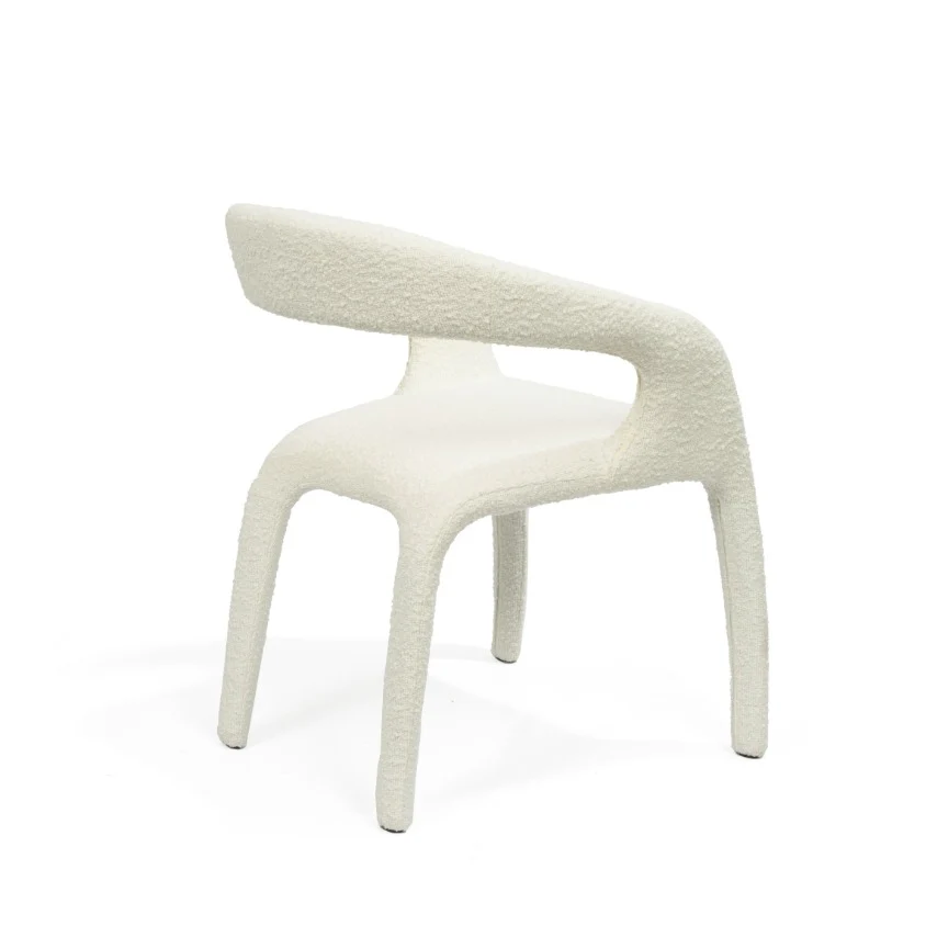 Tommy Franks Escada Dining Chair – Chex Polar Bouclé - Image 3