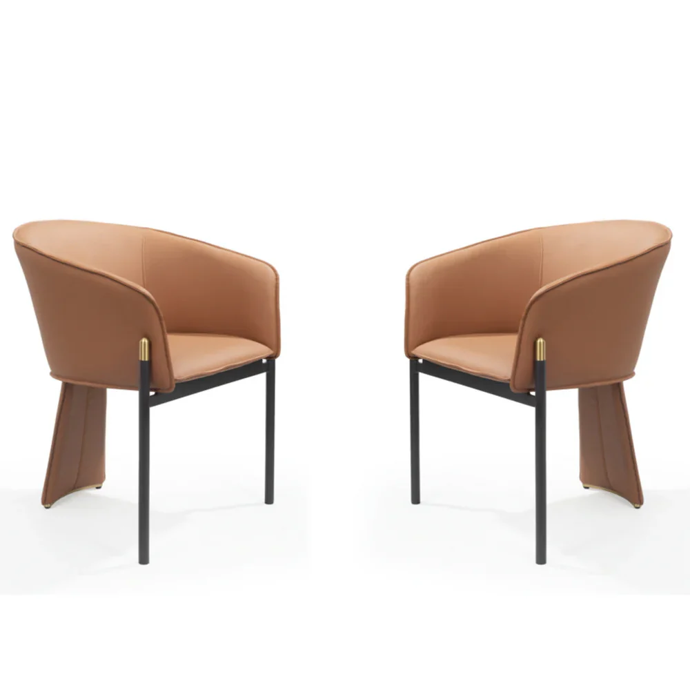 Tommy Franks Felipo Dining Chairs – Set of 2 – Colonial Tan