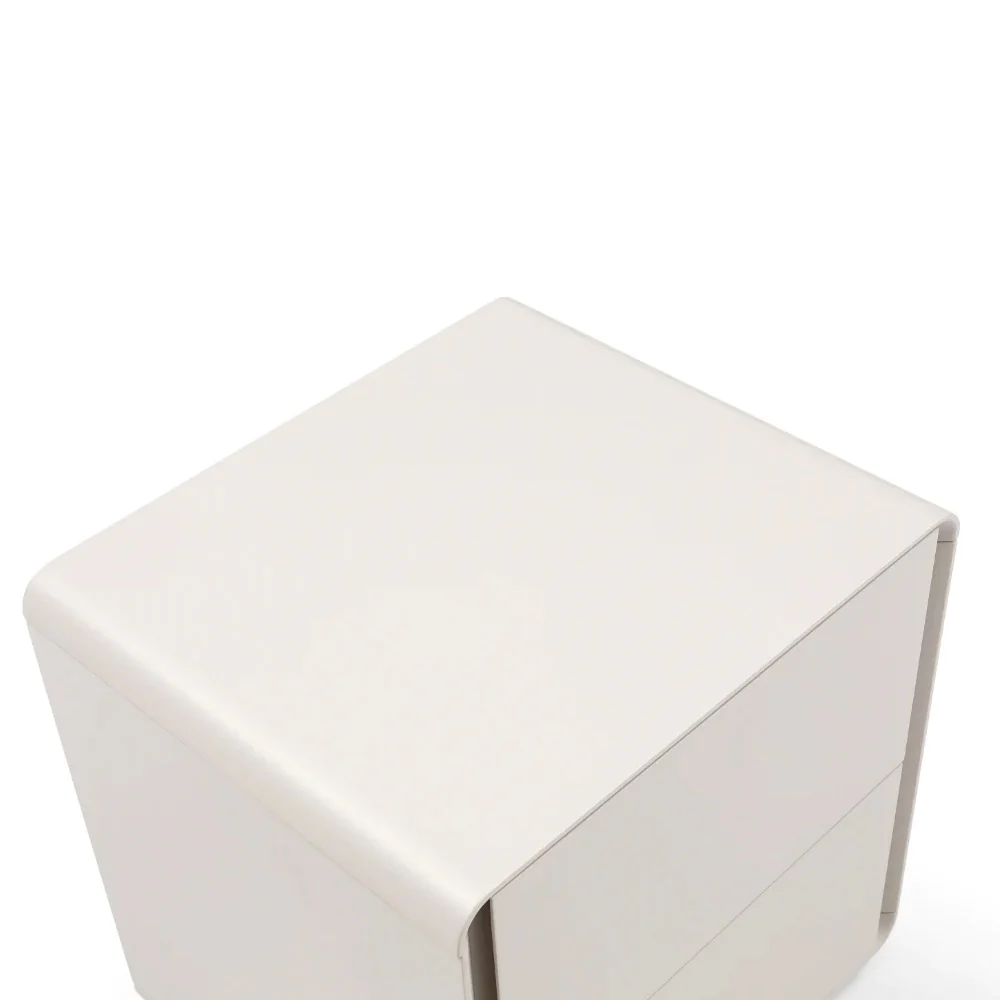 Tommy Franks Kota Bedside Table – Matte Beige - Image 4