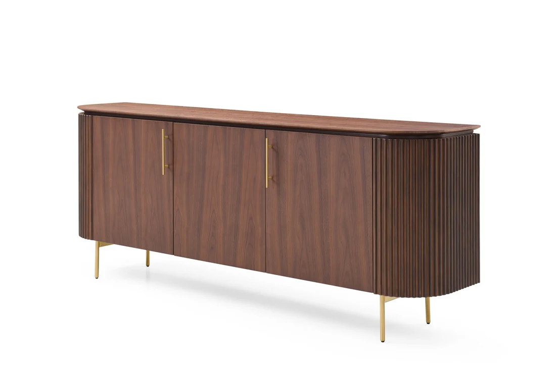 Tommy Franks Lantine Buffet - Walnut & Brass - Image 2
