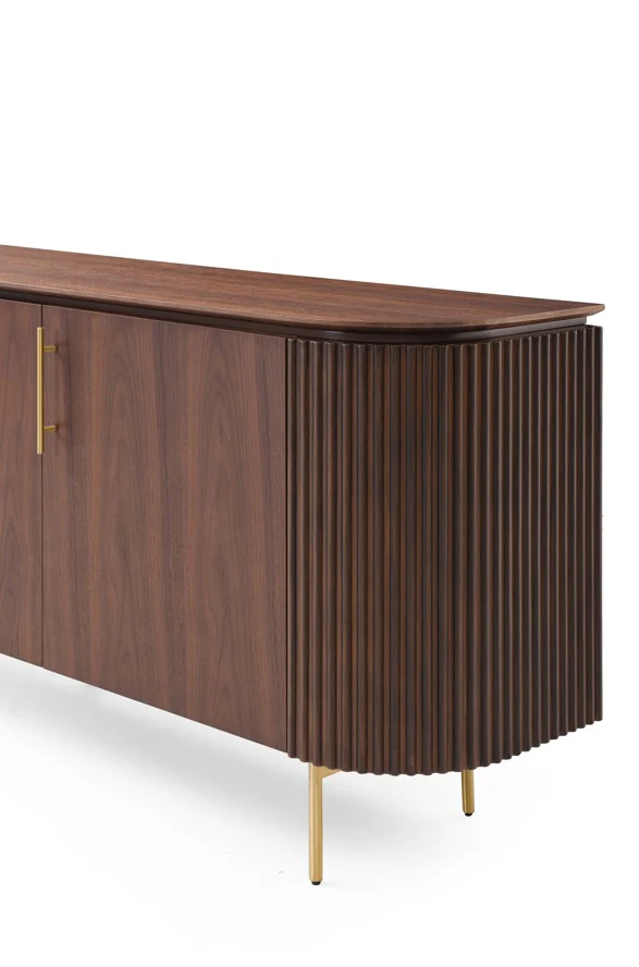 Tommy Franks Lantine Buffet - Walnut & Brass - Image 3