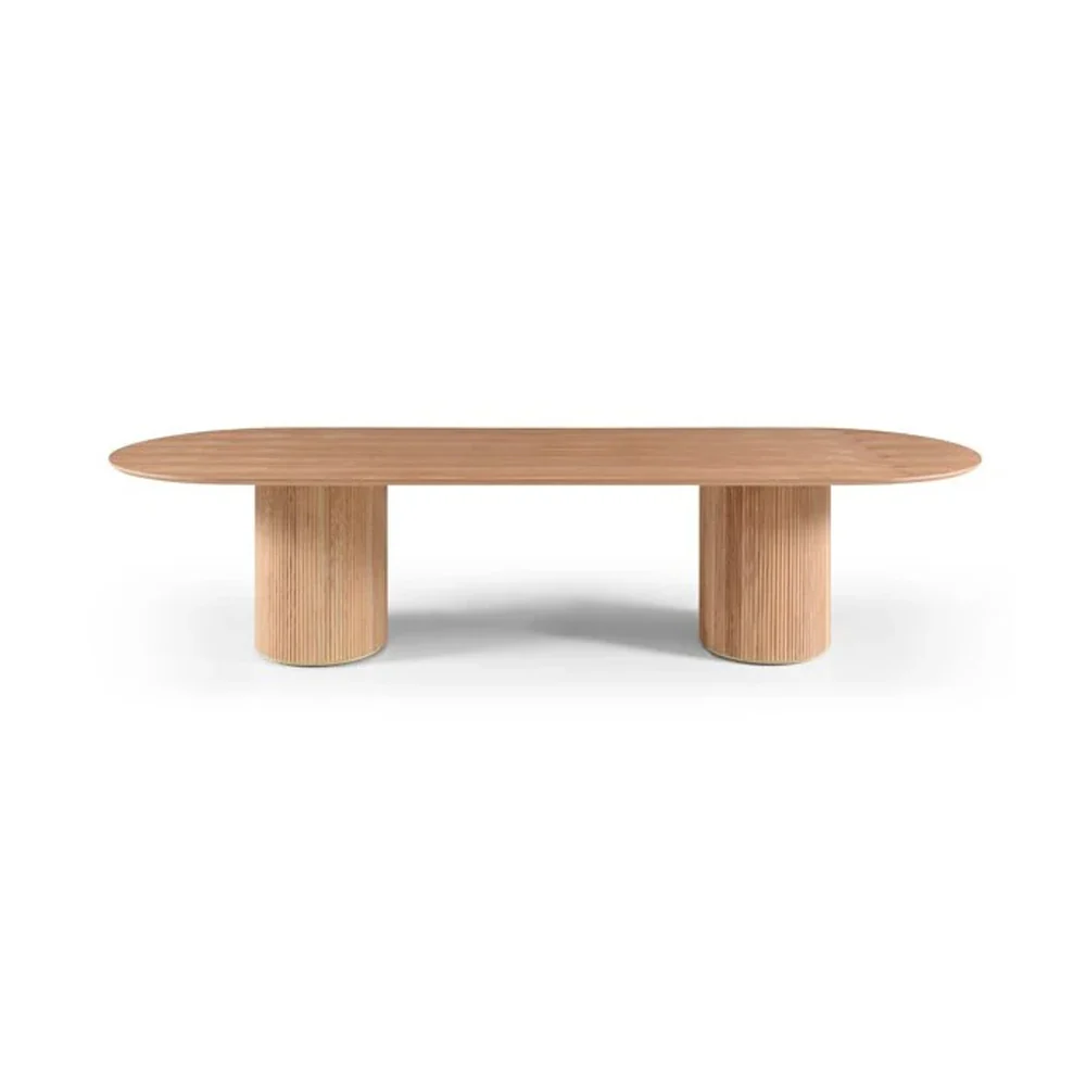 Tommy Franks Lantine Pill Shaped Dining Table in Ash Oak – 320