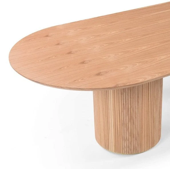 Tommy Franks Lantine Pill Shaped Dining Table in Ash Oak – 320 - Image 2