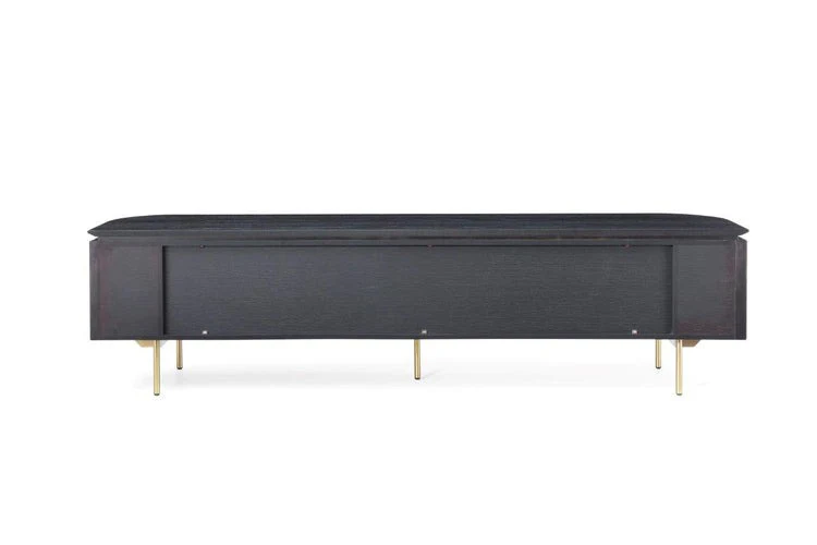 Tommy Franks Lantine TV Unit - Matte Black Oak - Image 4