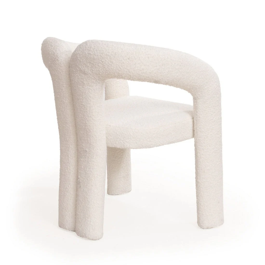 Tommy Franks Mavis Dining Chair – Chex Polar Bouclé - Image 3