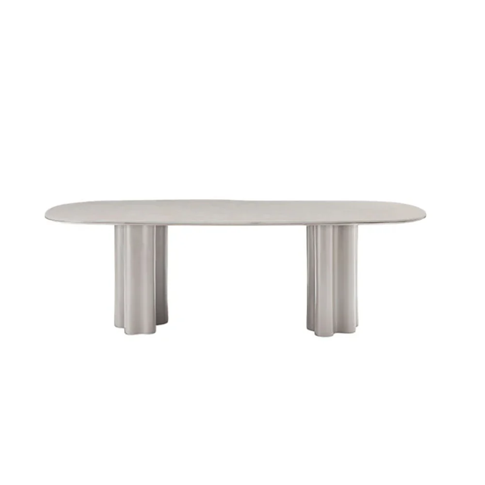 Tommy Franks Moon Dining Table – Matte Beige – 240cm