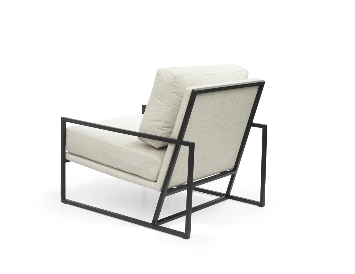 Tommy Franks Newell Lounge Chair – Avery Velour Cream - Image 3