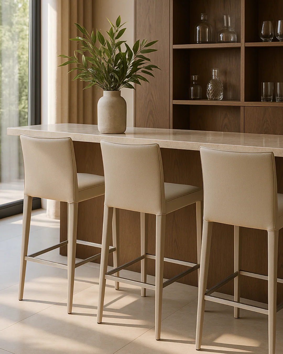 Tommy Franks Othello Bar Stool – Concrete Grey - Image 2
