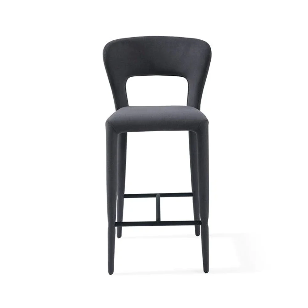 Tommy Franks Pari I Bar Stool - Luxe Cinder Grey
