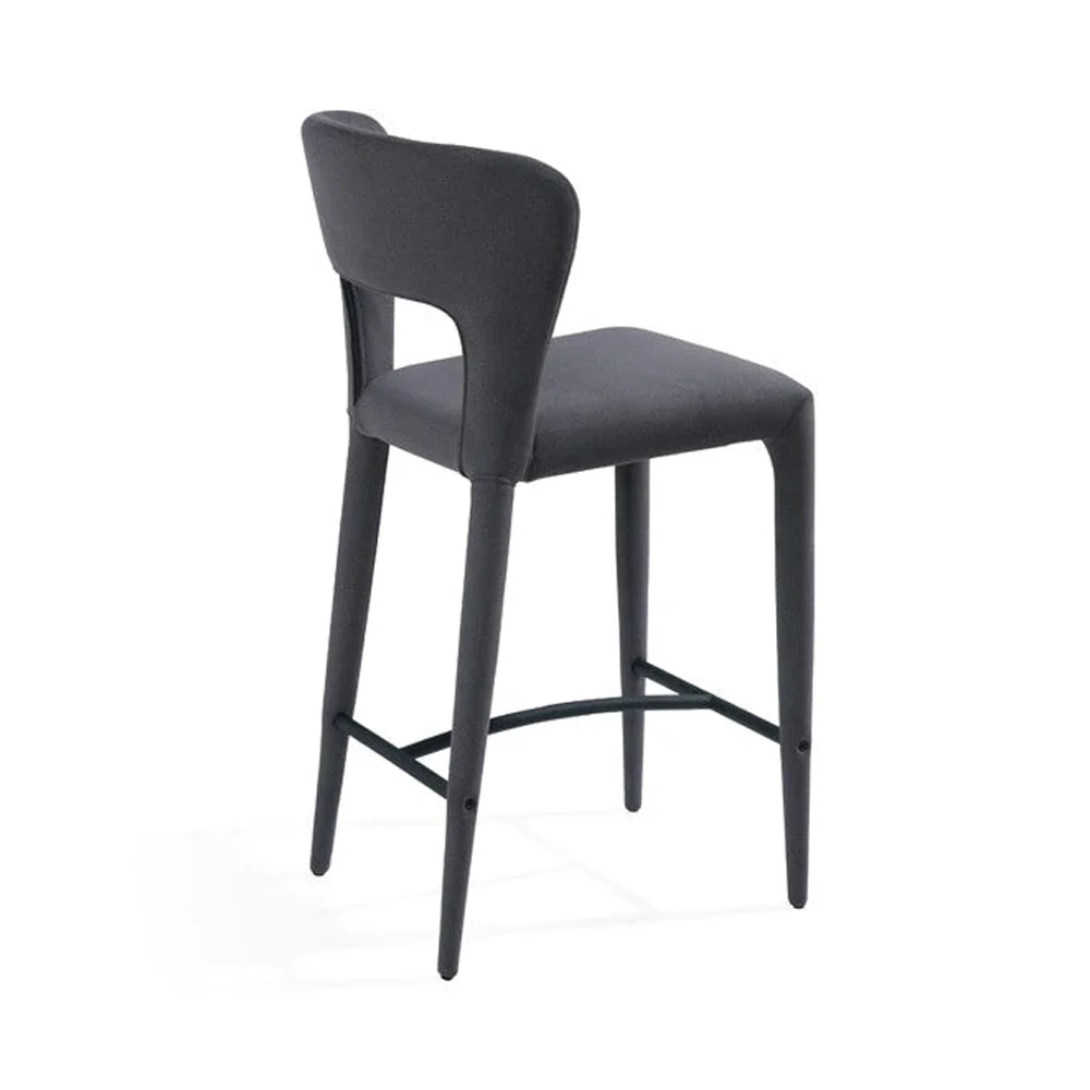 Tommy Franks Pari I Bar Stool - Luxe Cinder Grey - Image 3