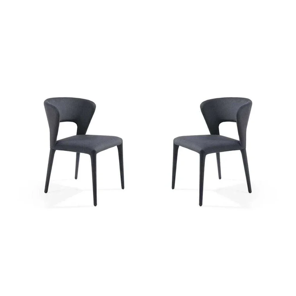 Tommy Franks Pari I Dining Chair – Luxe Cinder Grey – Set of 2