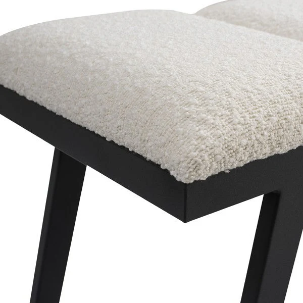 Tommy Franks Ponce Bench - Chex Polar Bouclé - Image 3