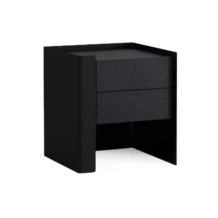 Tommy Franks Tunica Bedside Table – Black Oak – Set of 2 - Image 2