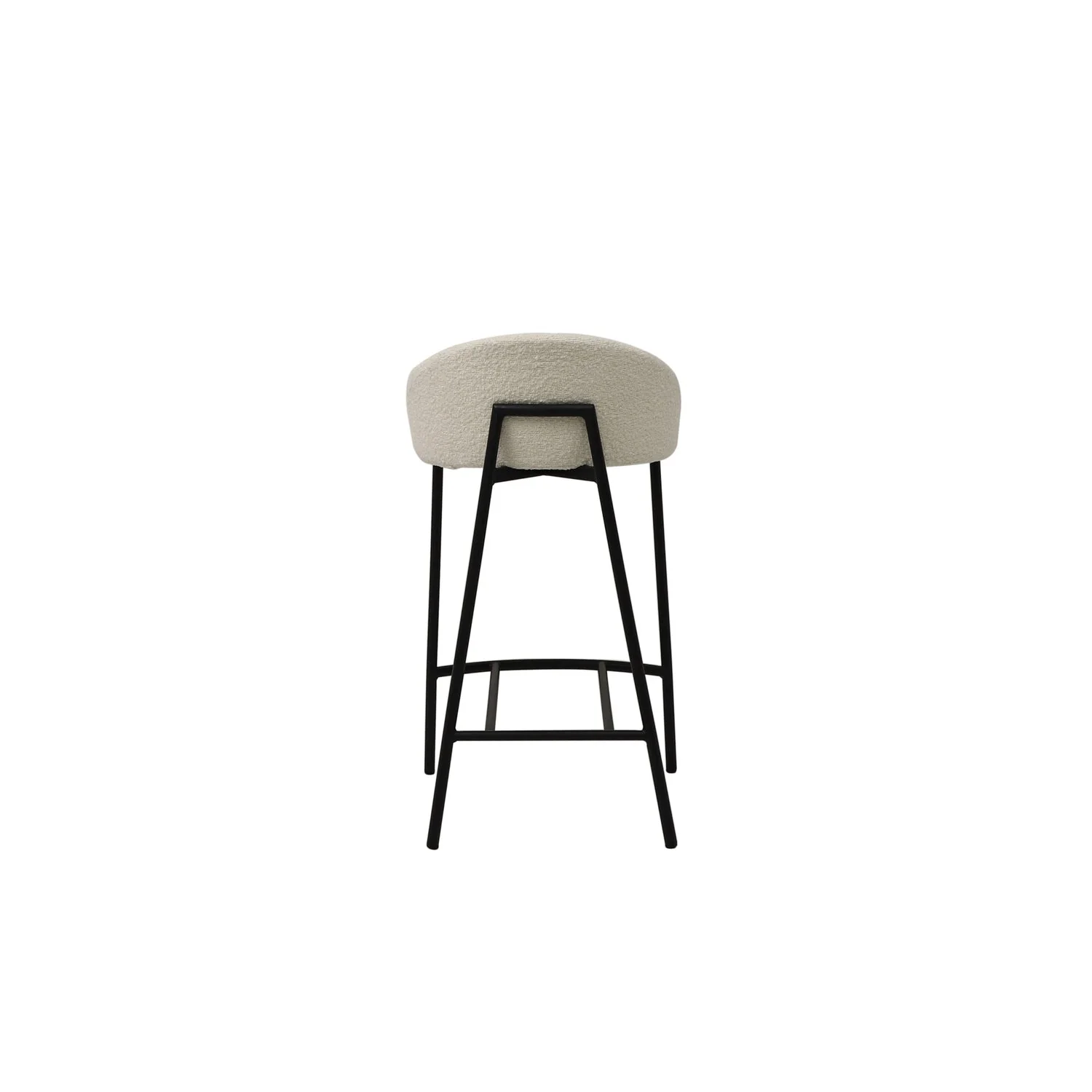 Tommy Franks Tux Counter Stool – Chex Bouclé Polar - Image 3