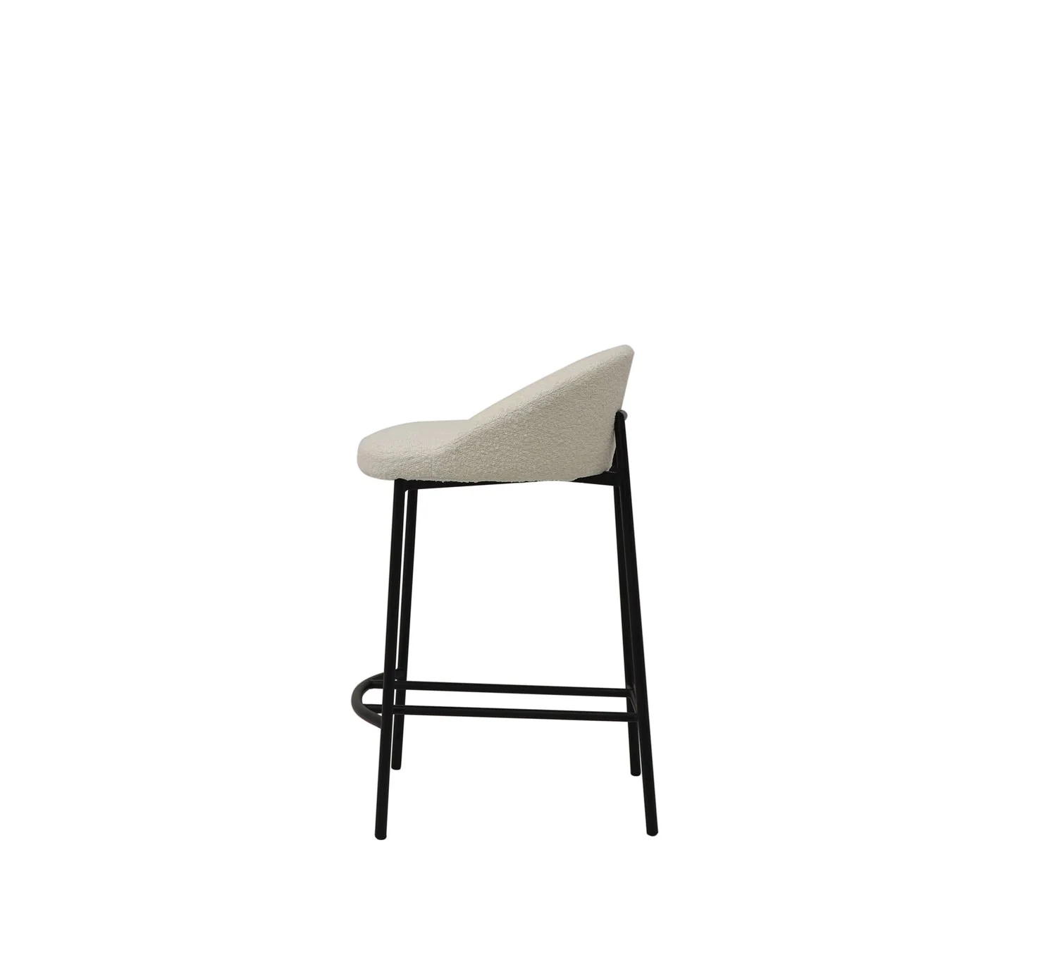Tommy Franks Tux Counter Stool – Chex Bouclé Polar - Image 4