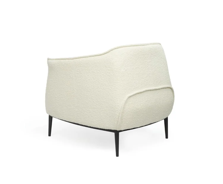 Tommy Franks Tyrone Lounge Chair – Chex Bouclé Polar - Image 3