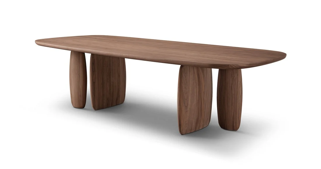 Tommy Franks Underline Dining Table - 280cm - Light Walnut - Image 3