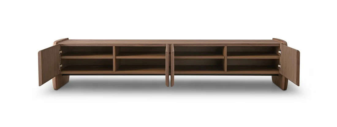 Tommy Franks Underline TV Unit – Light Walnut - Image 3