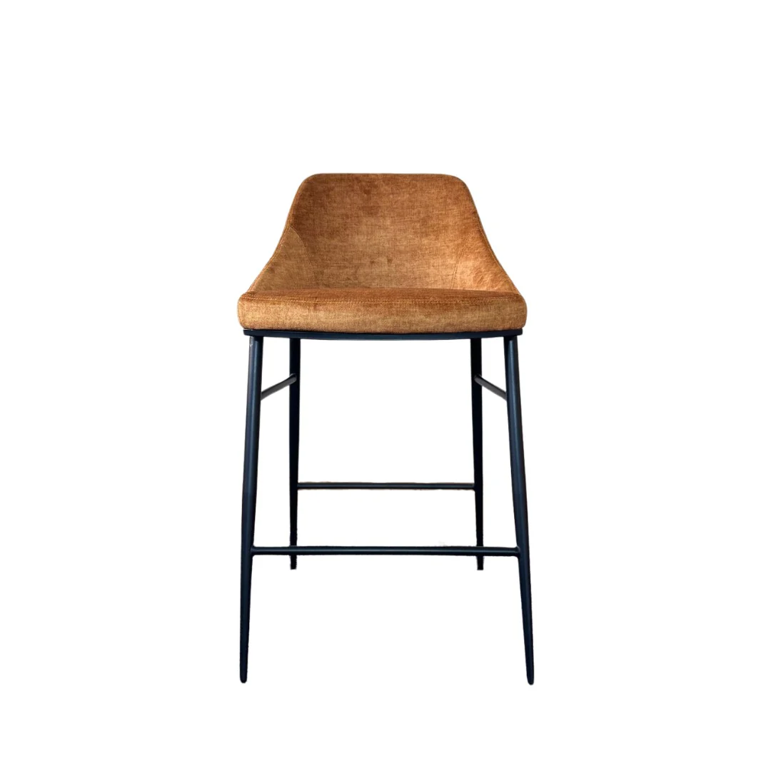 Tommy Franks Vai Barstool – Bella Velour Amber