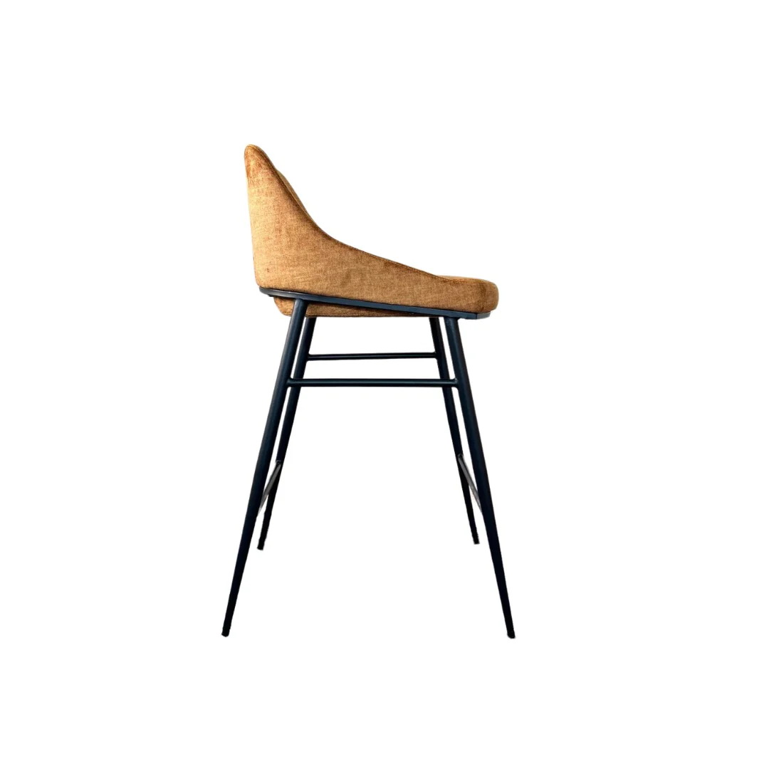 Tommy Franks Vai Barstool – Bella Velour Amber - Image 2