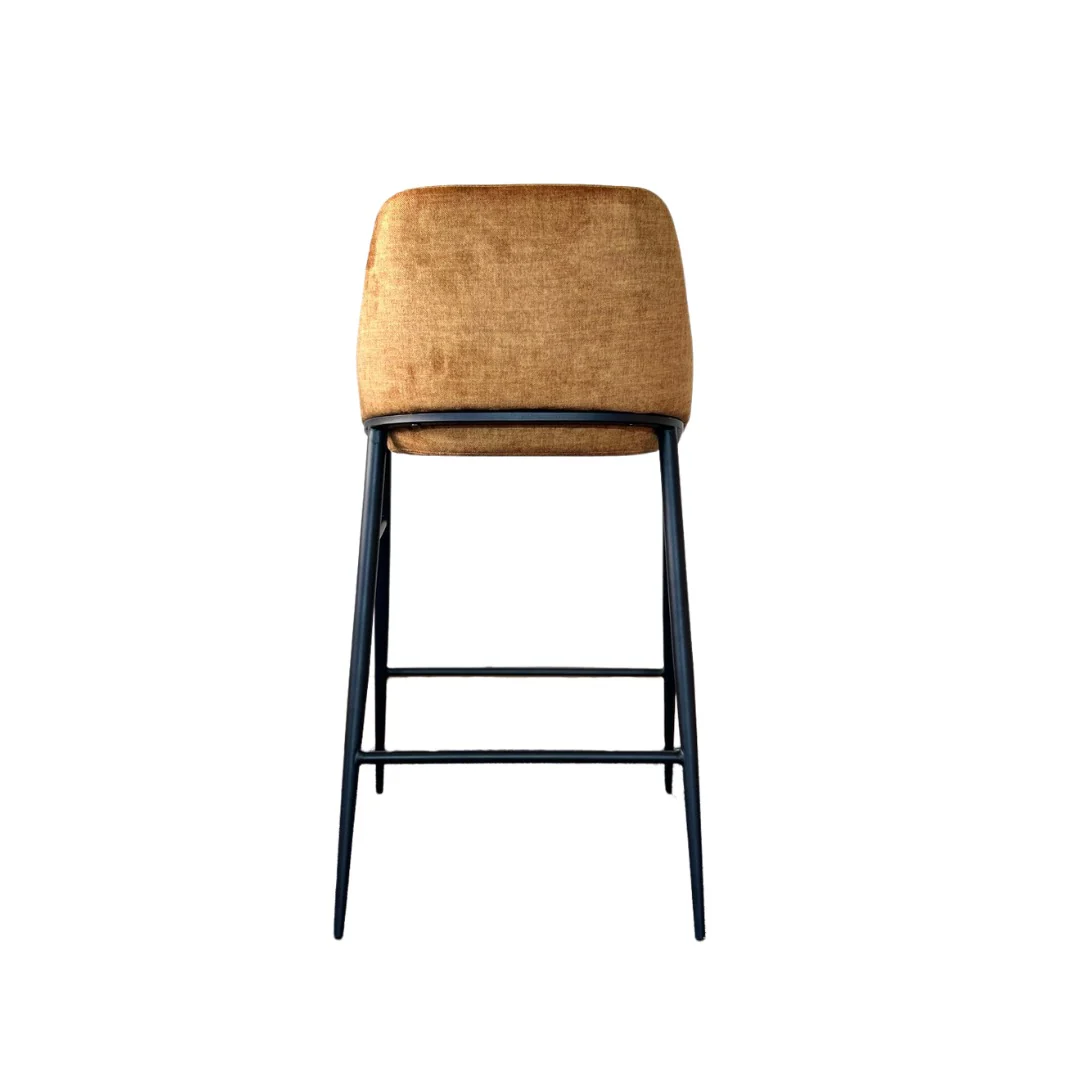 Tommy Franks Vai Barstool – Bella Velour Amber - Image 3