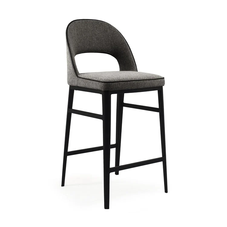 Tommy Franks Verna Bar Stool – Enzimi 96 Dark Grey - Image 2