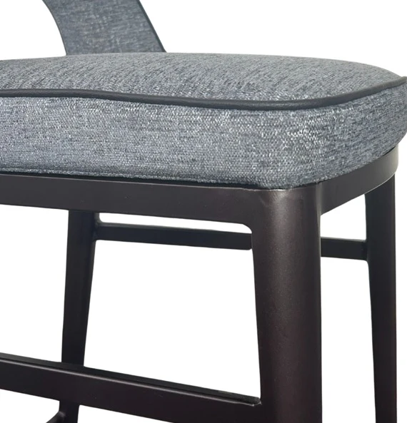 Tommy Franks Verna Bar Stool – Enzimi Dark Grey and Dark Bronze - Image 4