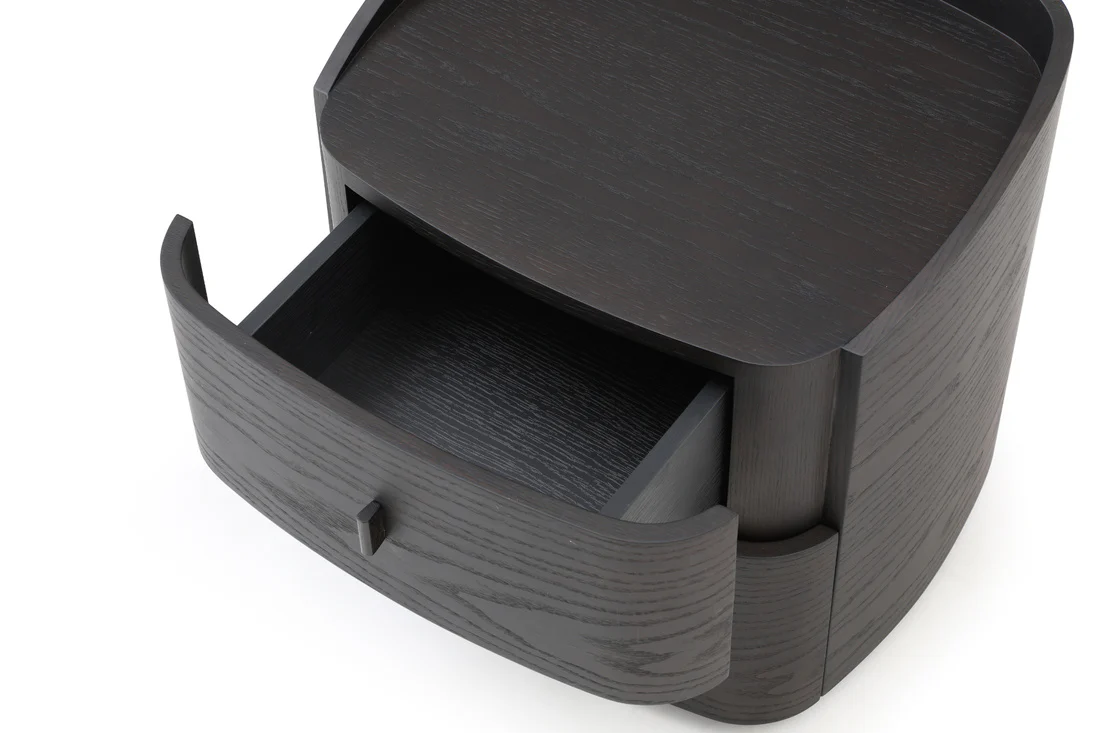 Tommy Franks Vertu Bedside Table – Smoke Oak - Image 4