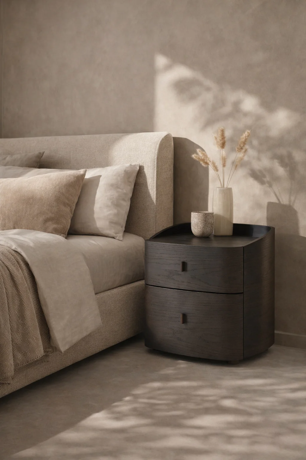 Tommy Franks Vertu Bedside Table – Smoke Oak - Image 5