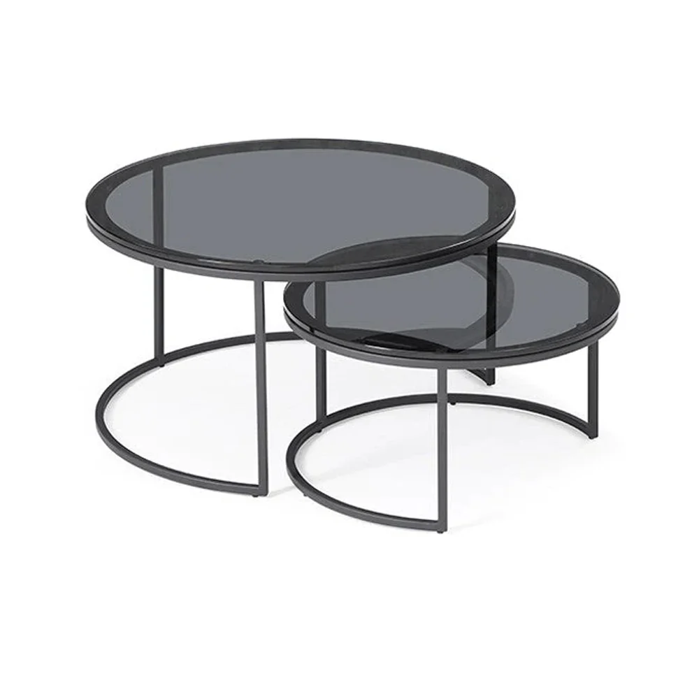 Tommy Franks Wheel Coffee Table in Glass – Large