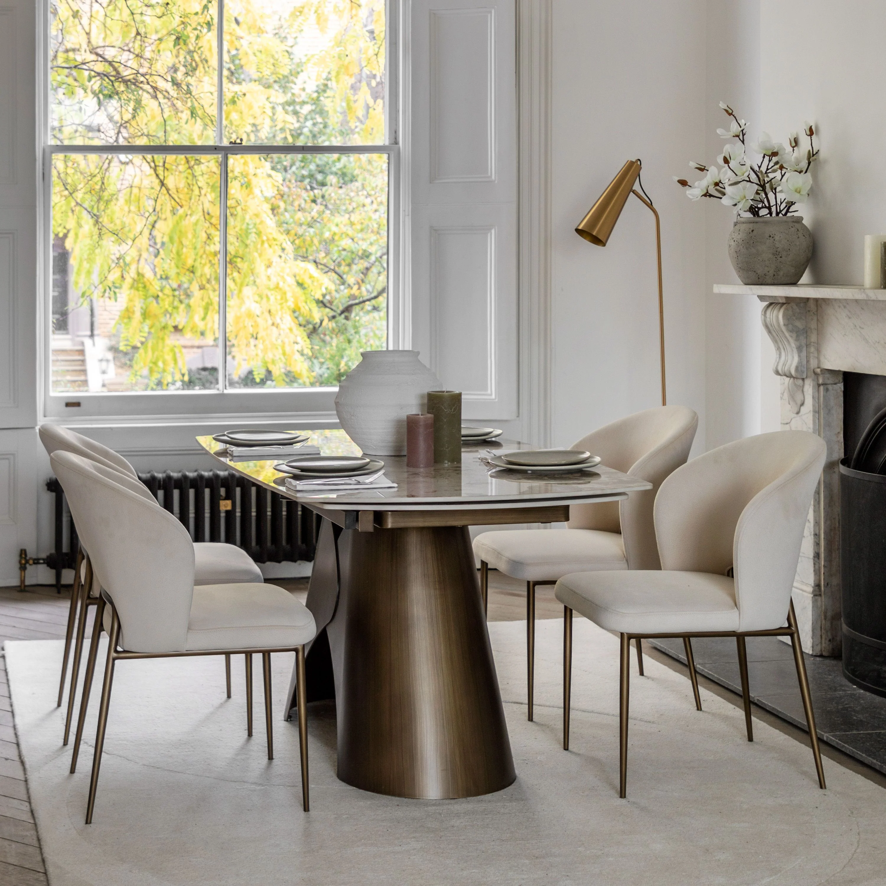 Torben Extending Dining Table - Bronze - Image 8
