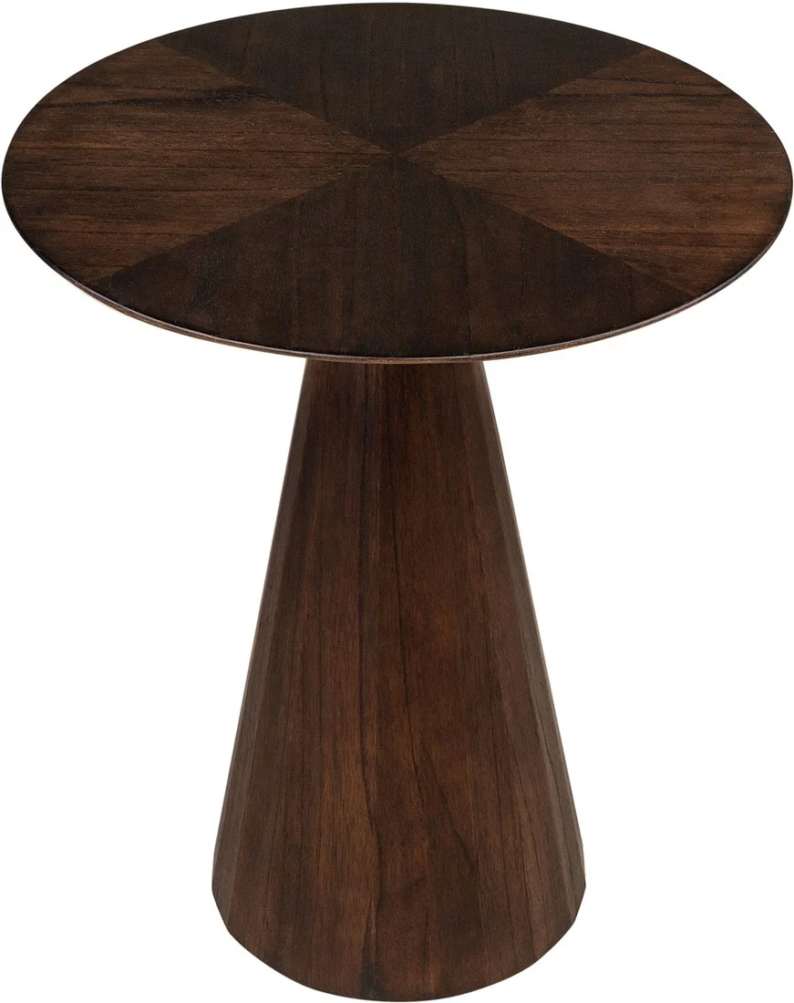 Trella Side Table in Mindi Wood - 50cm - Image 3