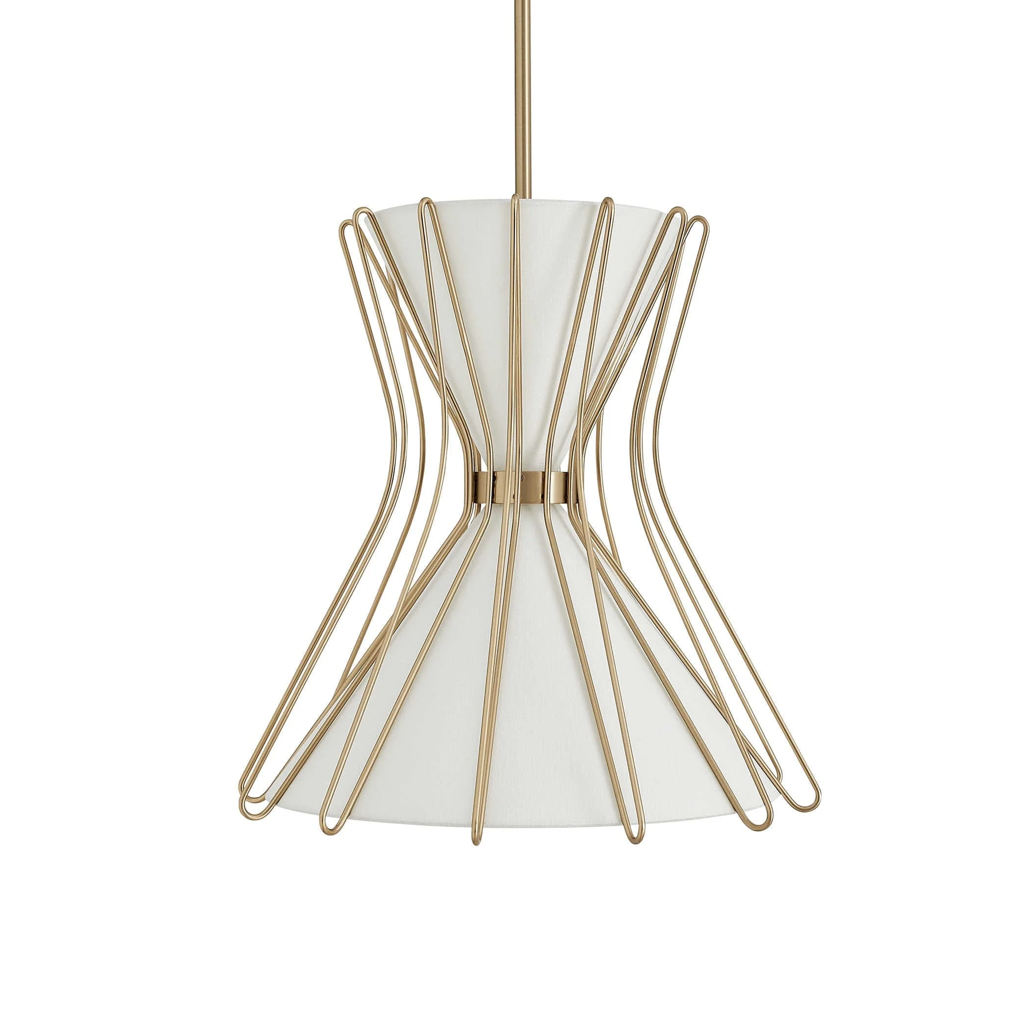 Uttermost Black Label Boomerang 2 Light Pendant – Brass – Small