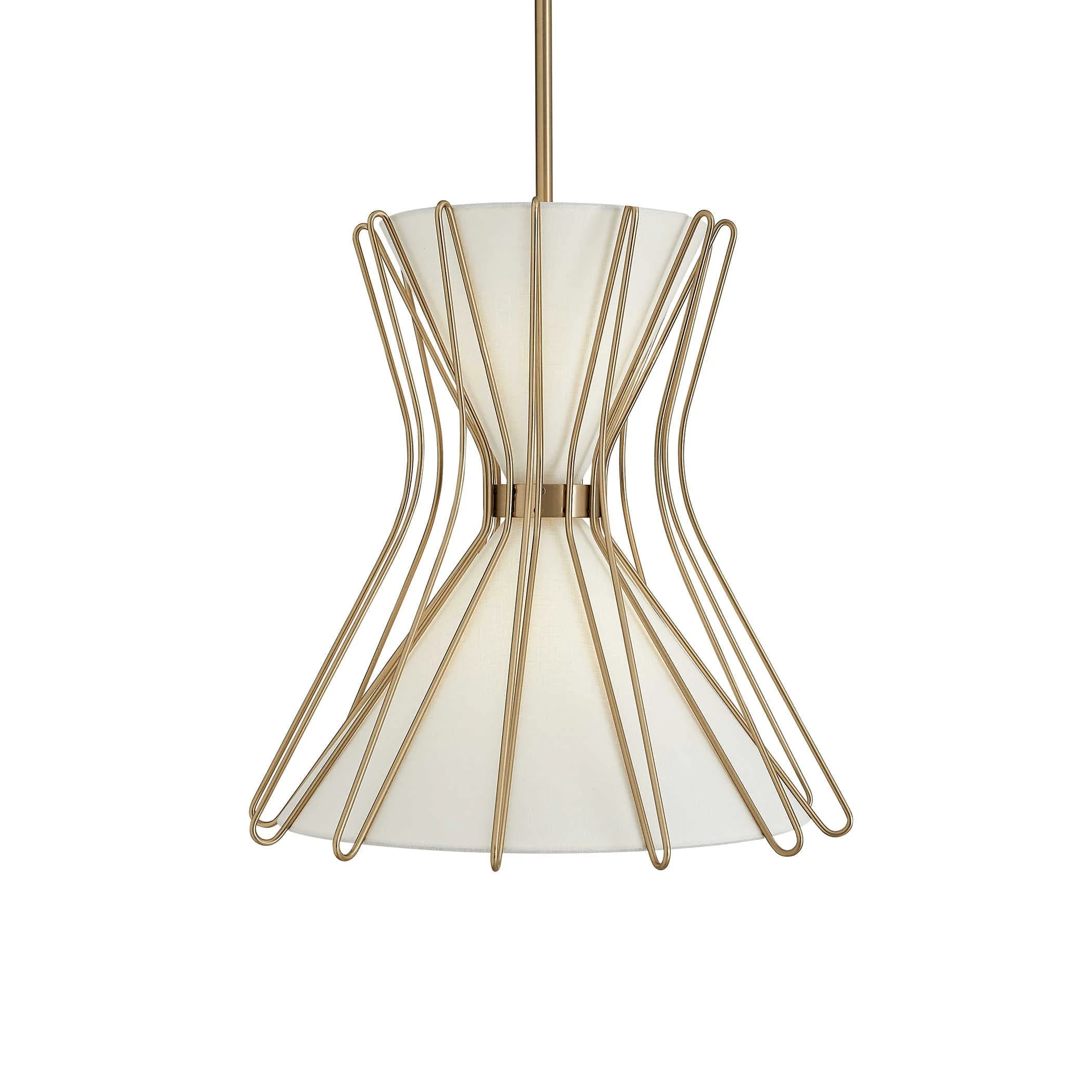 Uttermost Black Label Boomerang 2 Light Pendant – Brass – Small - Image 2
