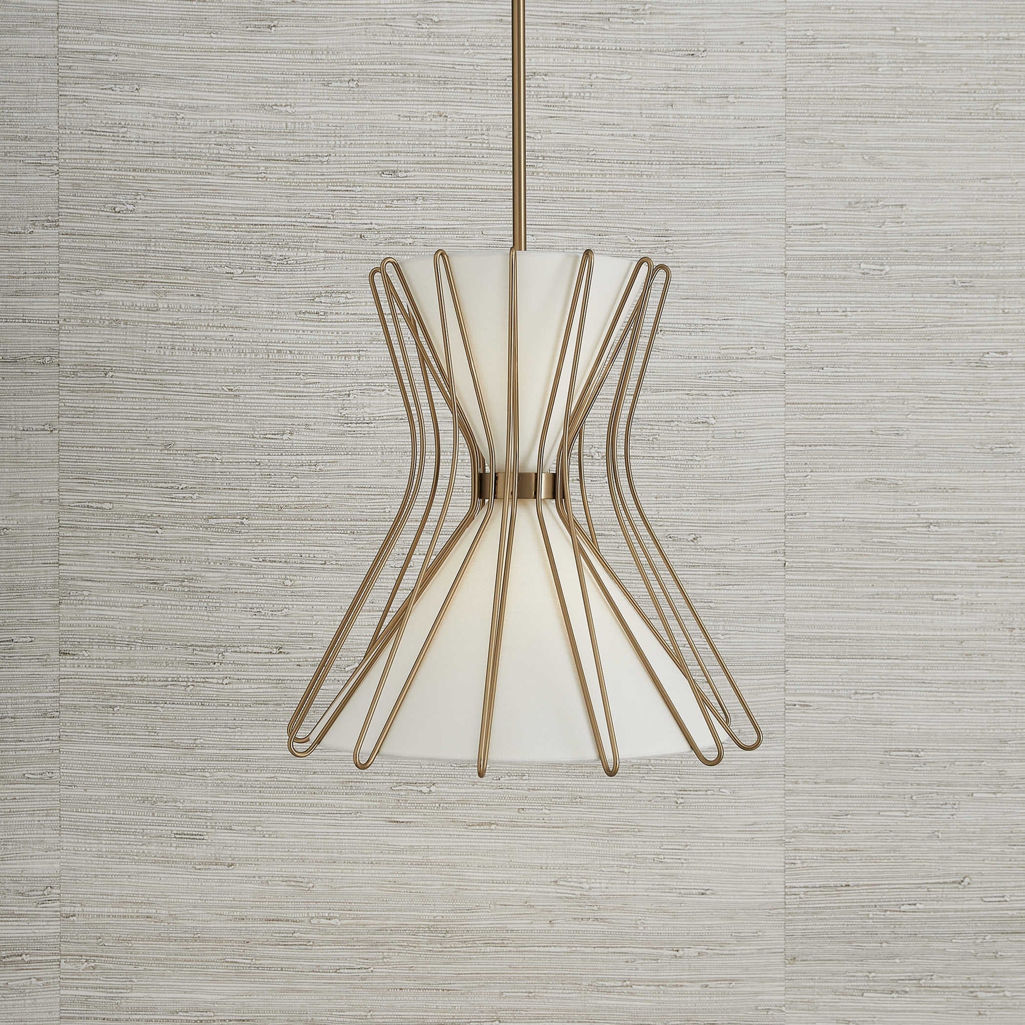 Uttermost Black Label Boomerang 2 Light Pendant – Brass – Small - Image 7