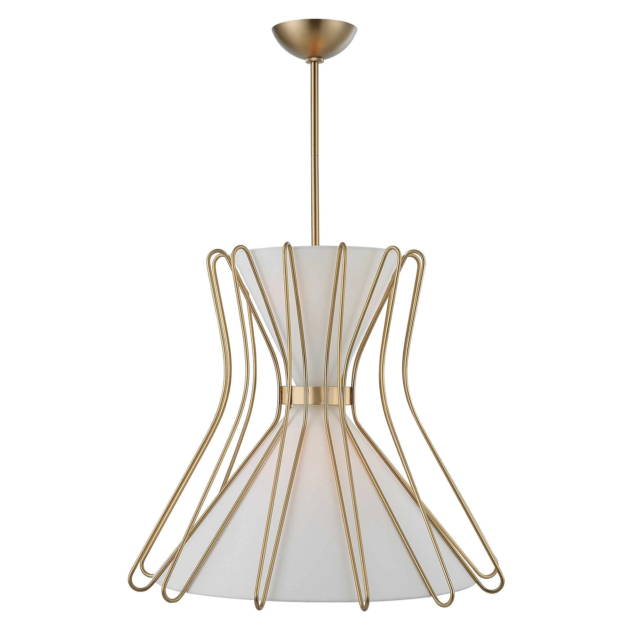 Uttermost Black Label Boomerang 4 Light Pendant – Brass – Medium - Image 2