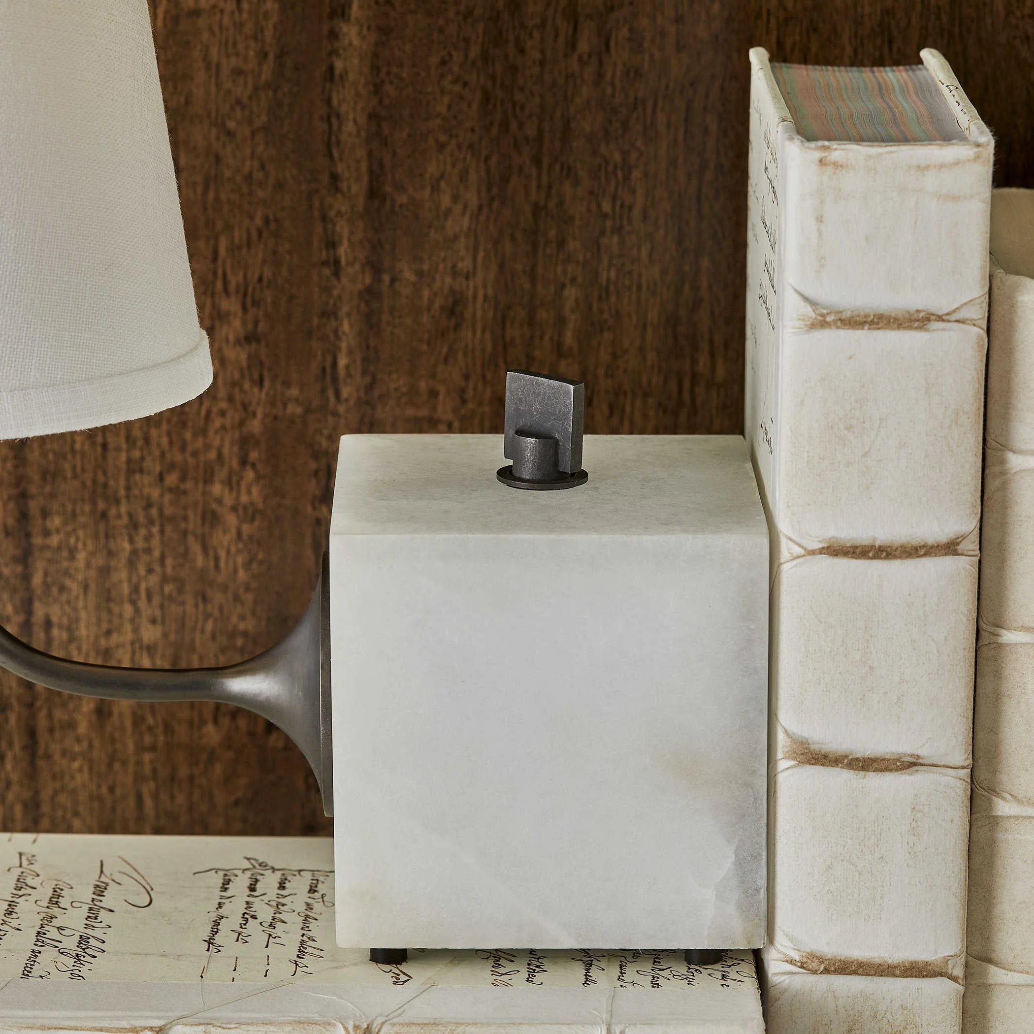 Uttermost Black Label Blockhead Gooseneck Mini Lamp – Bronze - Image 4