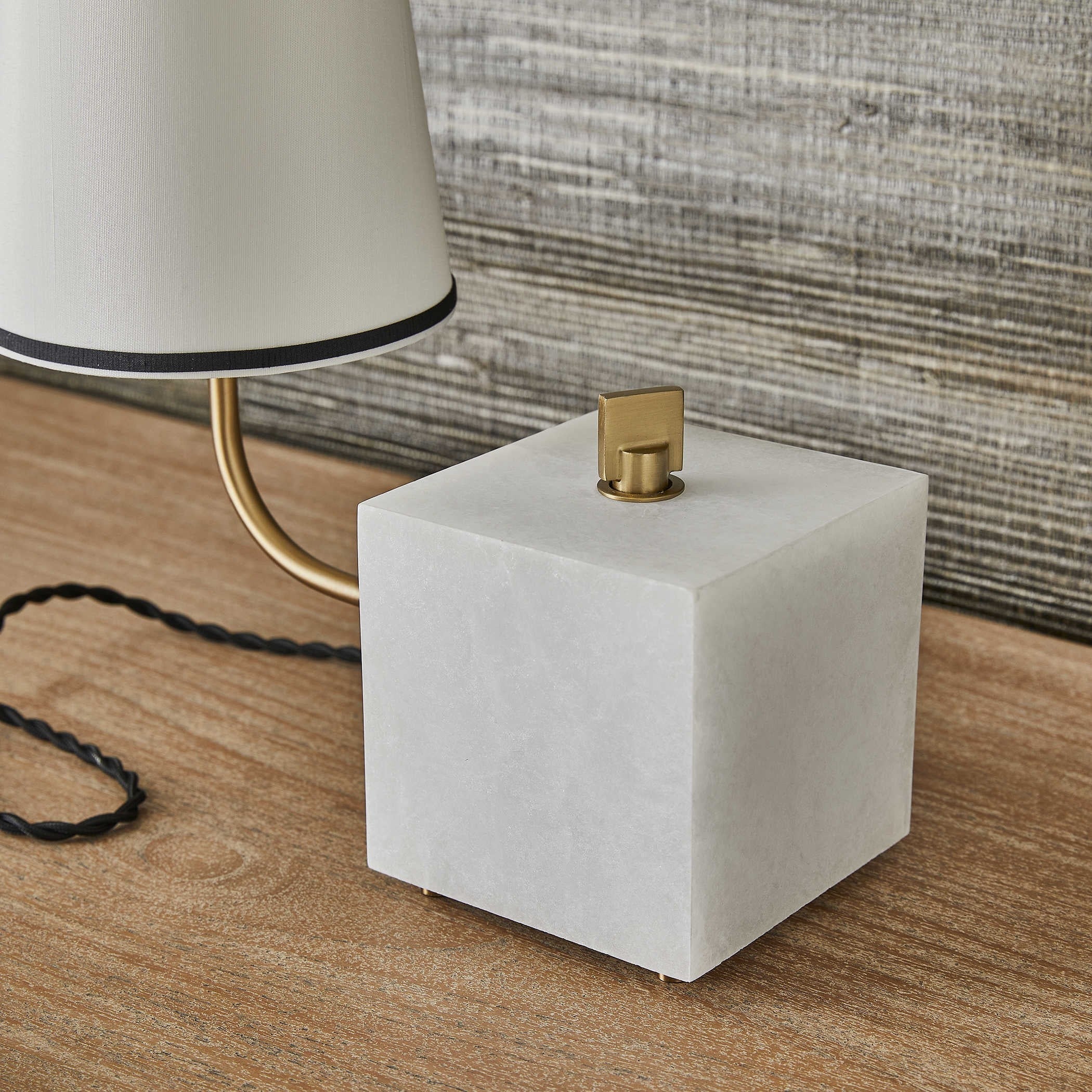 Uttermost Black Label Blockhead Gooseneck Mini Lamp – Satin Brass - Image 3