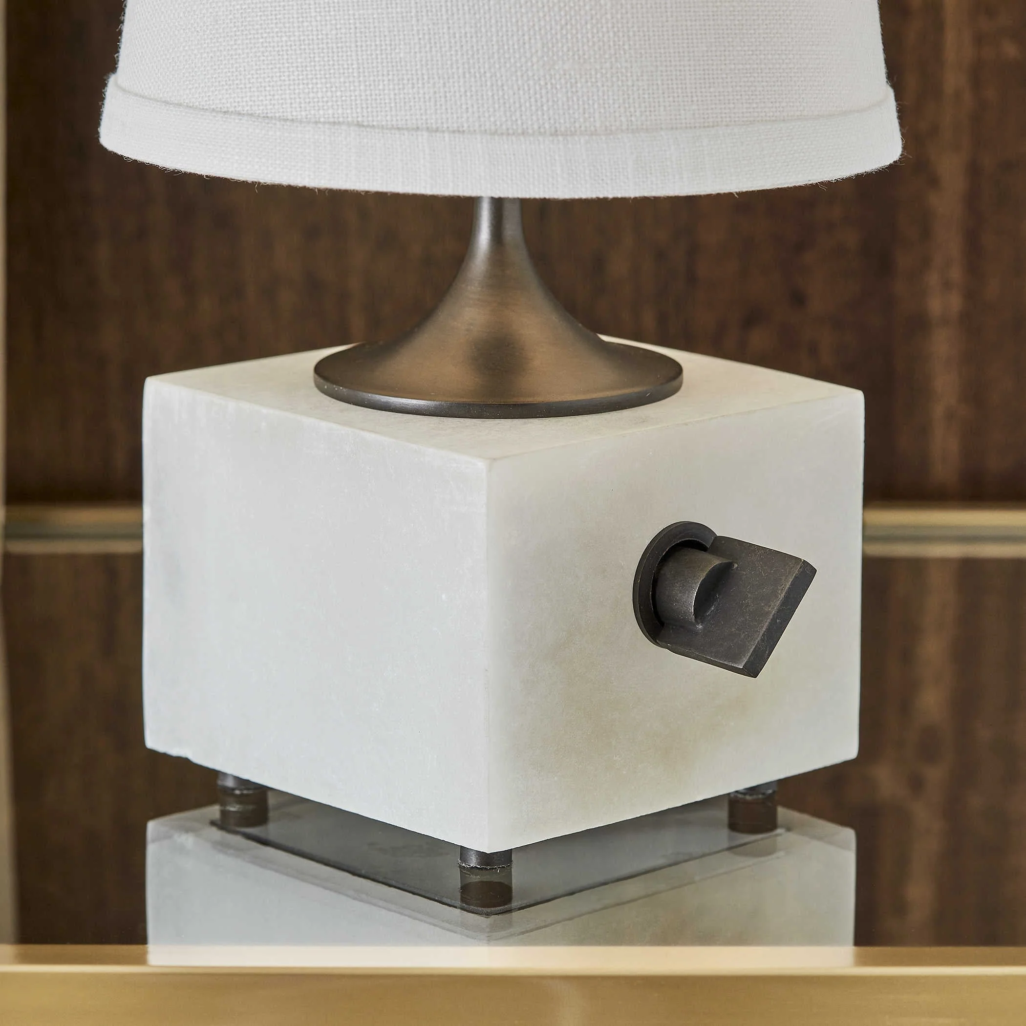 Uttermost Black Label Blockhead Mini Lamp – Bronze - Image 4