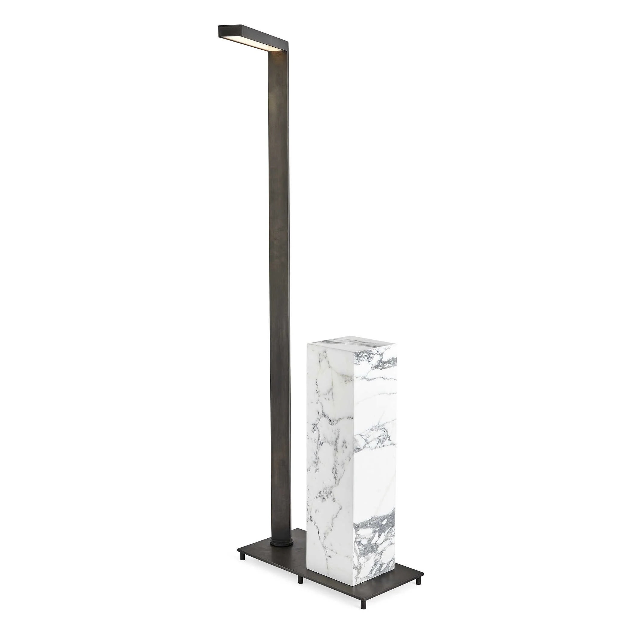 Uttermost Black Label Drinks Stand - Marble and Bronze - Image 3
